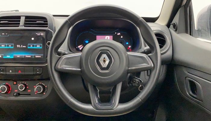 2020 Renault Kwid RXT 1.0 AMT (O), Petrol, Automatic, 7,376 km, Steering Wheel Close Up