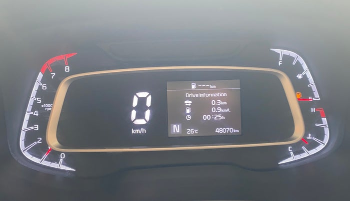 2020 KIA SONET HTX 1.0 IMT, Petrol, Manual, 48,037 km, Odometer Image