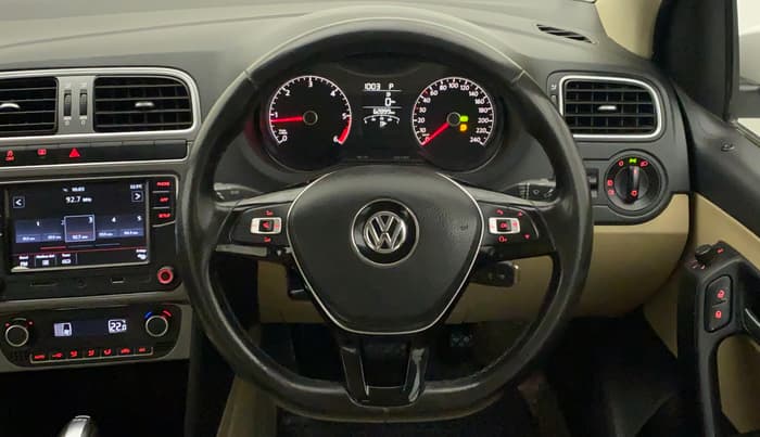 2019 Volkswagen Ameo HIGHLINE PLUS 1.5L AT 16 ALLOY, Diesel, Automatic, 63,113 km, Steering Wheel Close Up