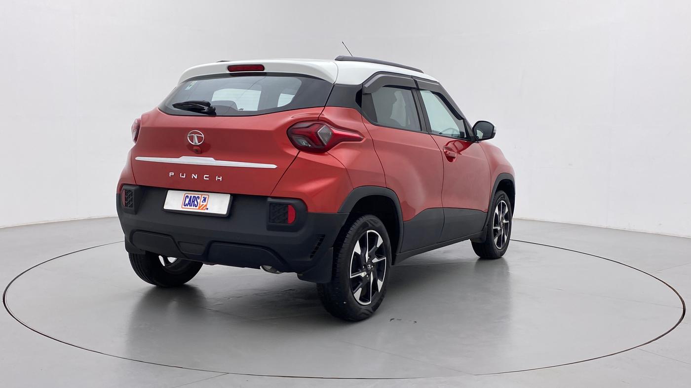 2022 Tata PUNCH CREATIVE AMT 1.2 RTN DUAL TONE, Petrol, Automatic, 3,750 km, Right Back Diagonal