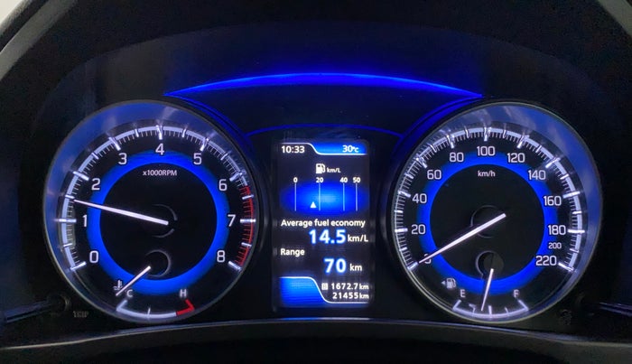 2021 Maruti Baleno ALPHA PETROL 1.2, Petrol, Manual, 21,455 km, Odometer Image