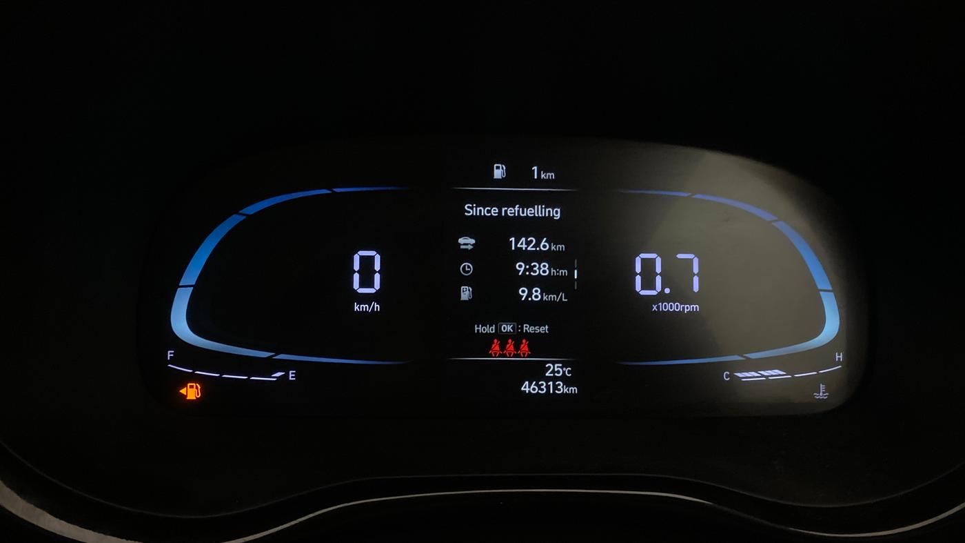 2024 Hyundai EXTER SX (O) CONNECT, Petrol, Manual, 46,312 km, Odometer Image