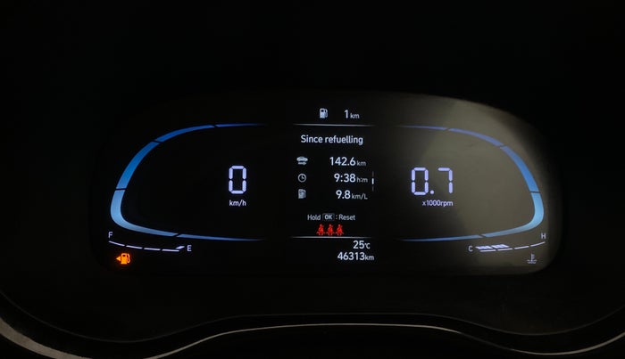 2024 Hyundai EXTER SX (O) CONNECT, Petrol, Manual, 46,312 km, Odometer Image