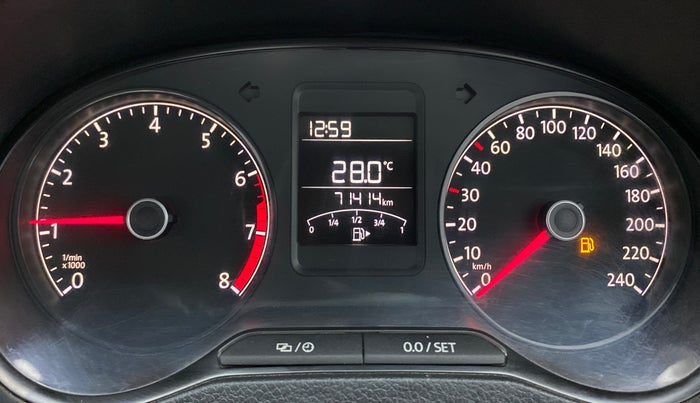 2018 Volkswagen Ameo TRENDLINE 1.0L, Petrol, Manual, 71,413 km, Odometer Image