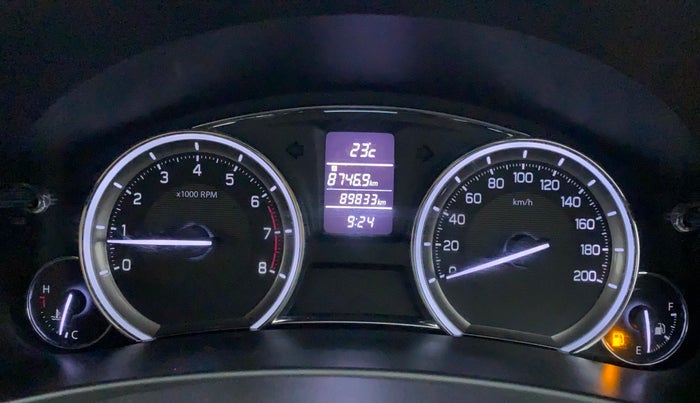 2015 Maruti Ciaz ZXI PLUS, Petrol, Manual, 89,926 km, Odometer Image