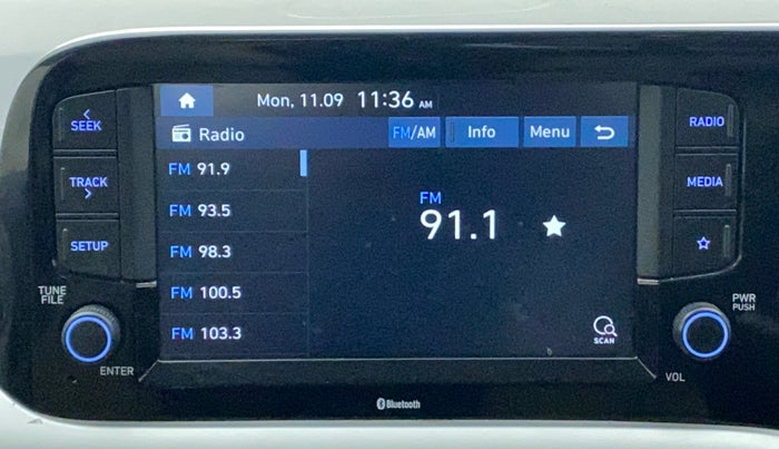 2020 Hyundai GRAND I10 NIOS SPORTZ 1.2 KAPPA VTVT, Petrol, Manual, 1,10,142 km, Infotainment System