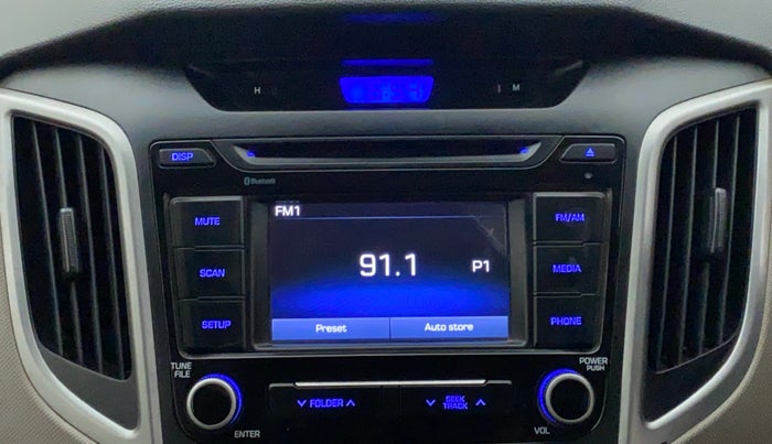 2017 Hyundai Creta E PLUS 1.6 PETROL, Petrol, Manual, 1,04,303 km, Infotainment System