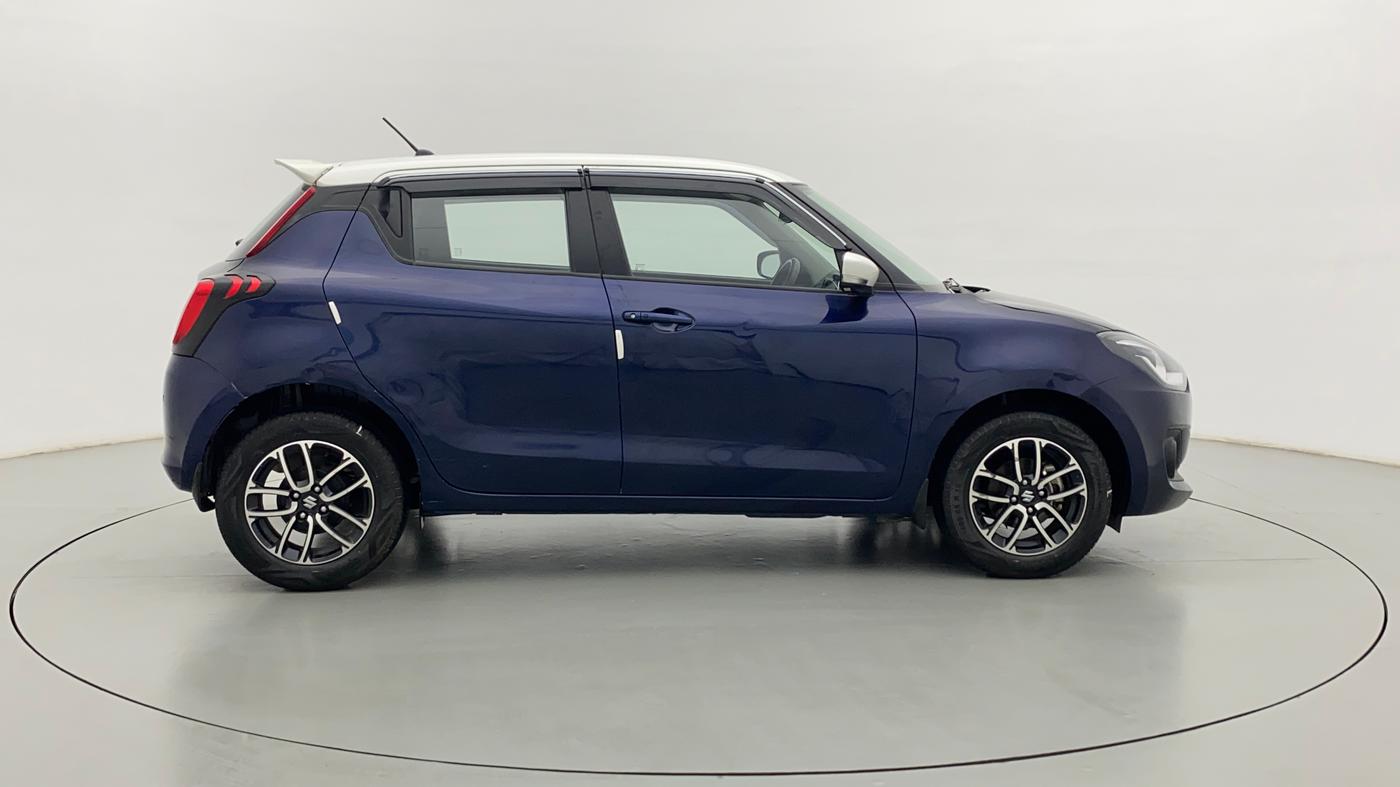 2021 Maruti Swift ZXI PLUS AMT DUAL TONE, Petrol, Automatic, 11,545 km, Right Side View