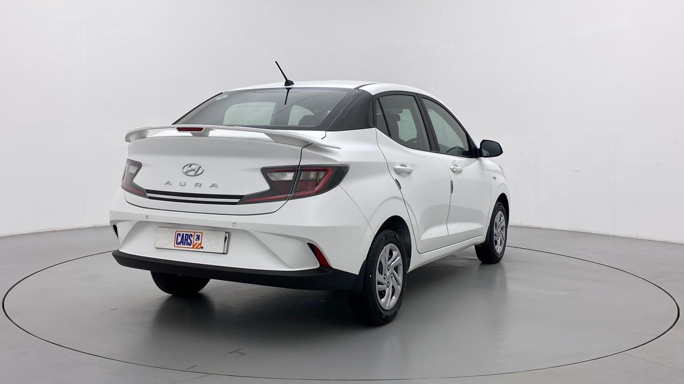 2022 Hyundai AURA S 1.2 CNG, CNG, Manual, 3,807 km, Right Back Diagonal