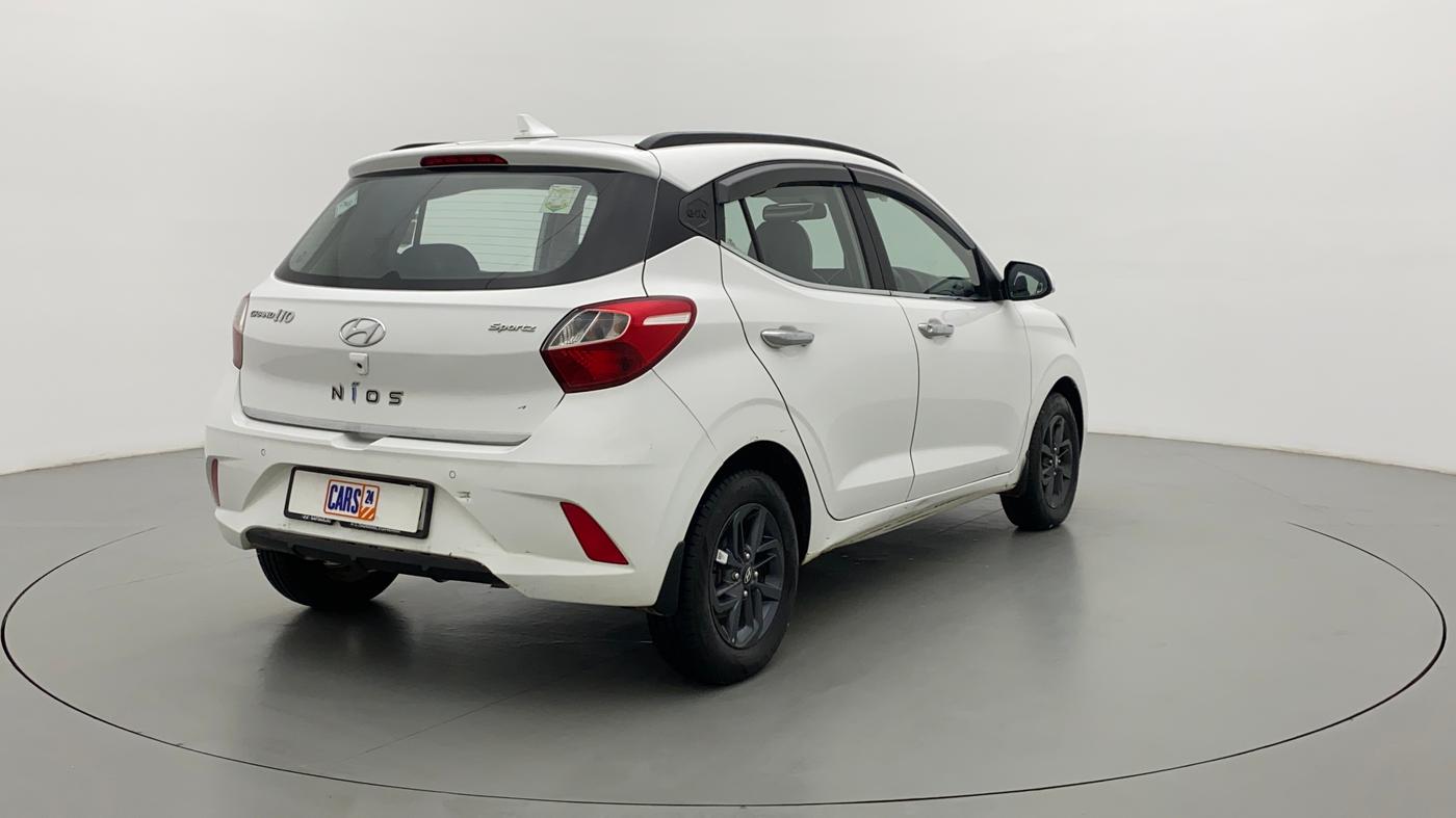 2021 Hyundai GRAND I10 NIOS SPORTZ CNG MT, CNG, Manual, 33,235 km, Right Back Diagonal