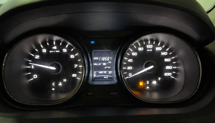 2018 Tata Tiago XZ PETROL, Petrol, Manual, 1,18,576 km, Odometer Image