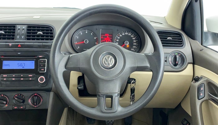 2012 Volkswagen Vento COMFORTLINE MT PETROL, Petrol, Manual, 38,639 km, Steering Wheel Close Up