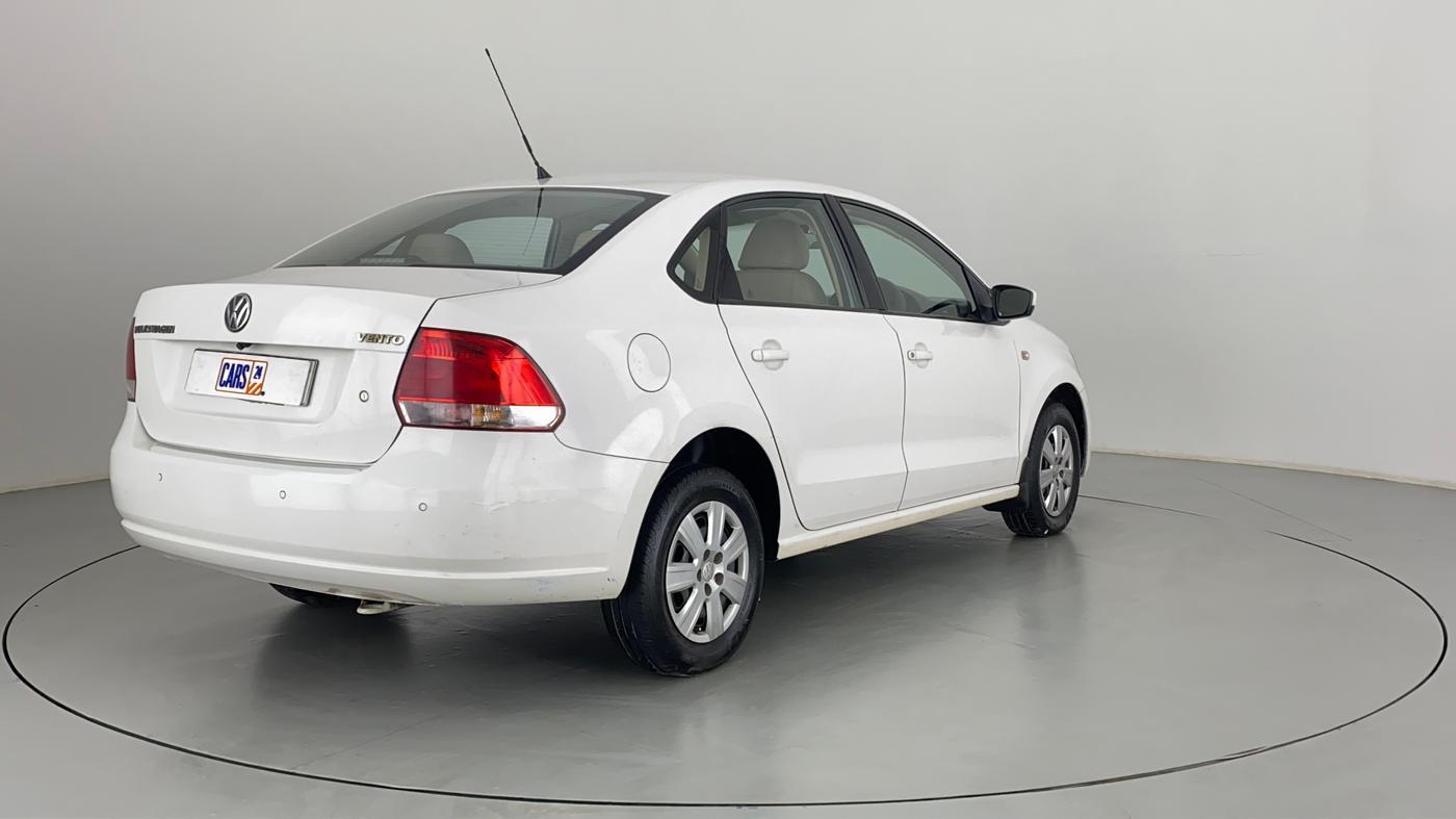 2012 Volkswagen Vento COMFORTLINE MT PETROL, Petrol, Manual, 38,639 km, Right Back Diagonal