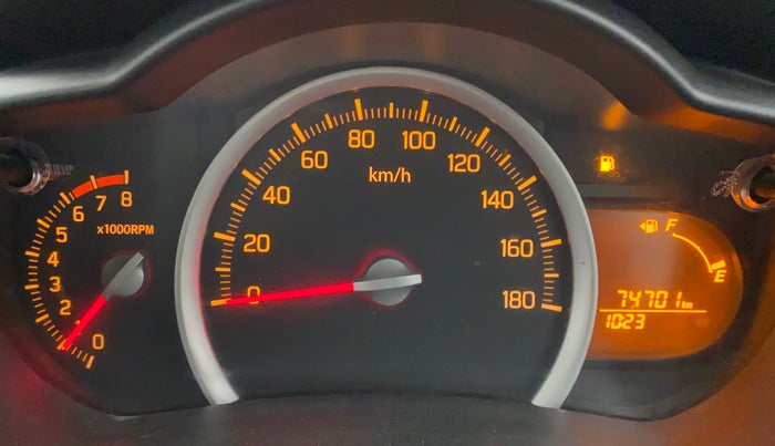 2019 Maruti Celerio ZXI (O), Petrol, Manual, 74,700 km, Odometer Image