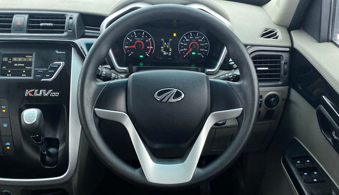 2017 Mahindra Kuv100 K4 D 6 STR, Diesel, Manual, 36,449 km, Steering Wheel Close Up