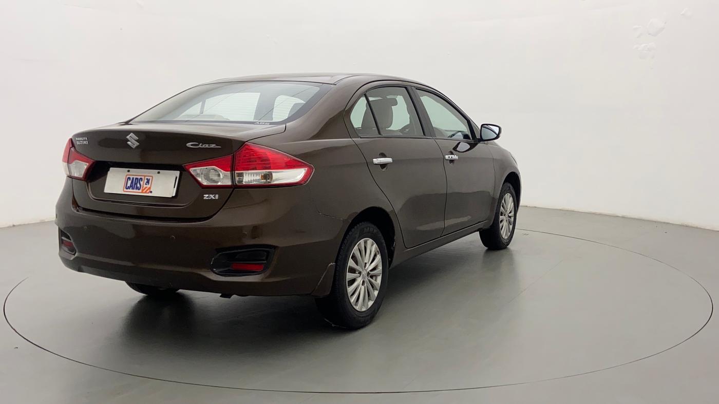 2014 Maruti Ciaz ZXI, Petrol, Manual, 80,695 km, Right Back Diagonal