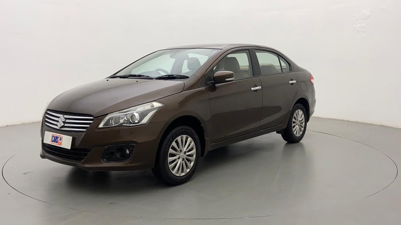 2014 Maruti Ciaz ZXI, Petrol, Manual, 80,695 km, Left Front Diagonal
