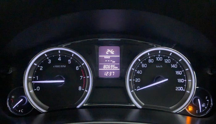 2014 Maruti Ciaz ZXI, Petrol, Manual, 80,695 km, Odometer Image