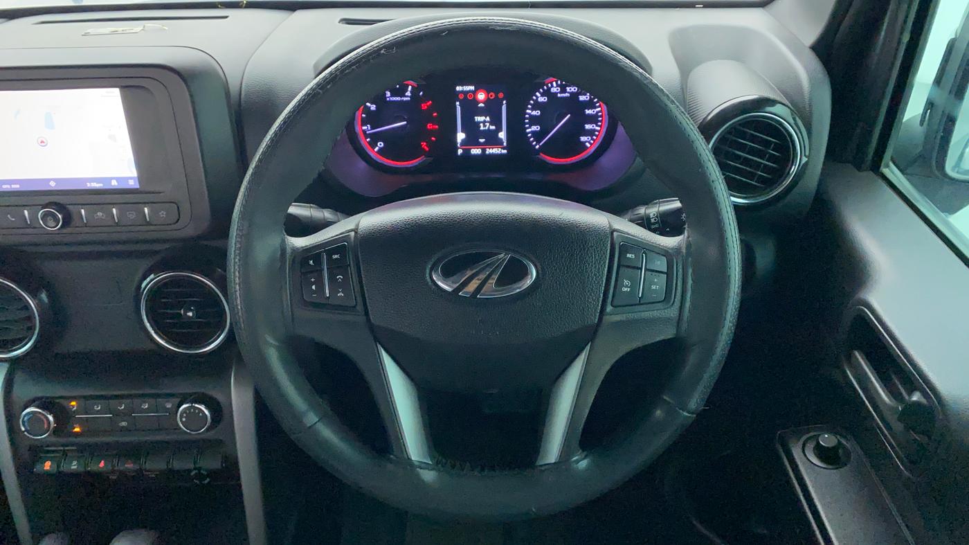 2021 Mahindra Thar LX D 4WD AT CONVERTIBLE, Diesel, Automatic, 24,675 km, Steering Wheel Close Up