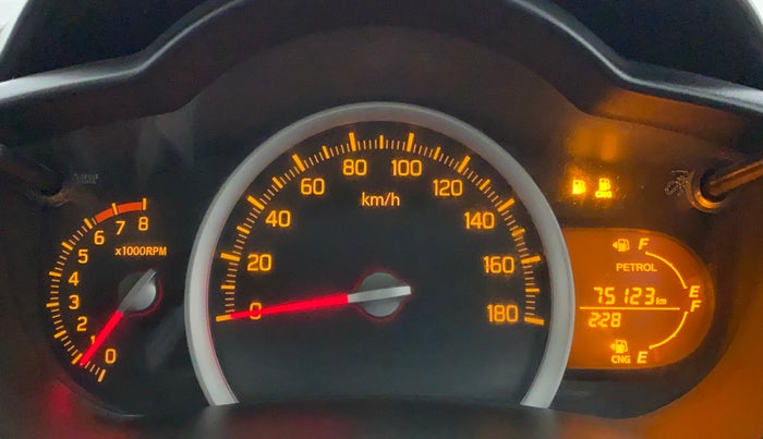 2016 Maruti Celerio VXI CNG D, CNG, Manual, 75,190 km, Odometer Image