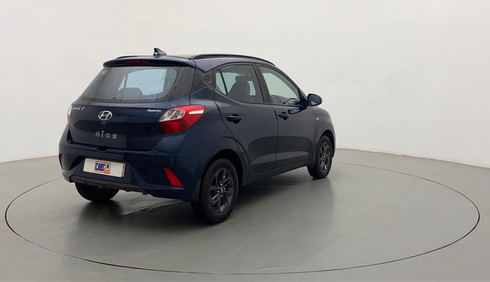 2021 Hyundai GRAND I10 NIOS SPORTZ AMT 1.2 KAPPA VTVT, Petrol, Automatic, 8,890 km, Right Back Diagonal