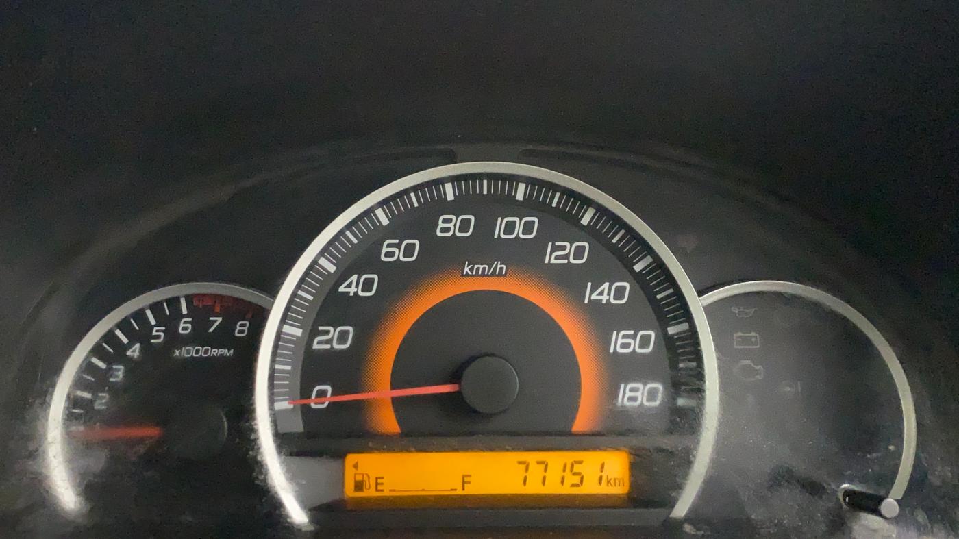 2013 Maruti Wagon R 1.0 VXI, Petrol, Manual, 77,151 km, Odometer Image