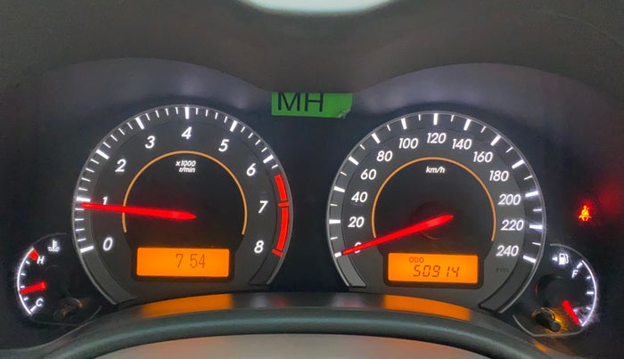 2010 Toyota Corolla Altis G PETROL, Petrol, Manual, 50,914 km, Odometer Image