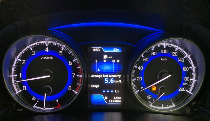 2017 Maruti Baleno ALPHA PETROL 1.2, Petrol, Manual, 81,548 km, Odometer Image