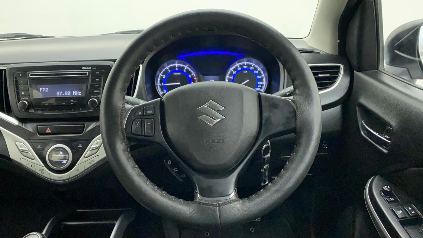 2015 Maruti Baleno DELTA PETROL 1.2, Petrol, Manual, 5,695 km, Steering Wheel Close Up