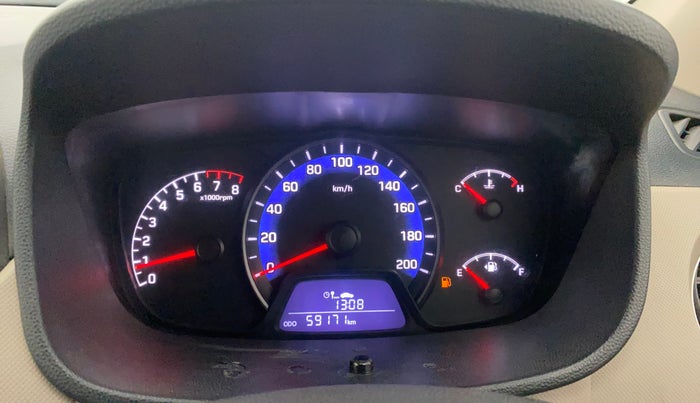 2016 Hyundai Xcent SX 1.2, CNG, Manual, 59,155 km, Odometer Image