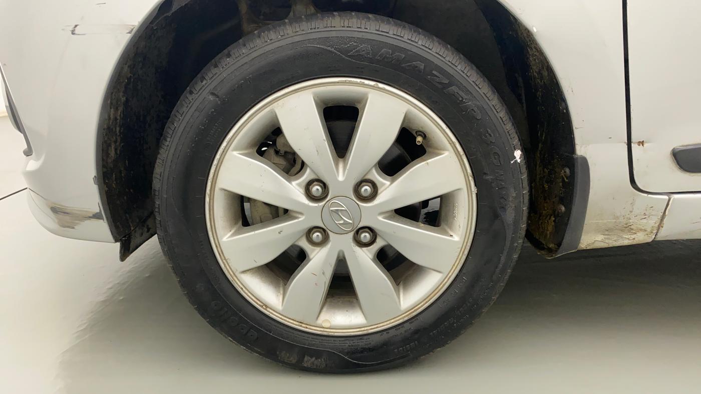 2014 Hyundai Xcent SX 1.2 (O), Petrol, Manual, 55,033 km, Left Front Wheel