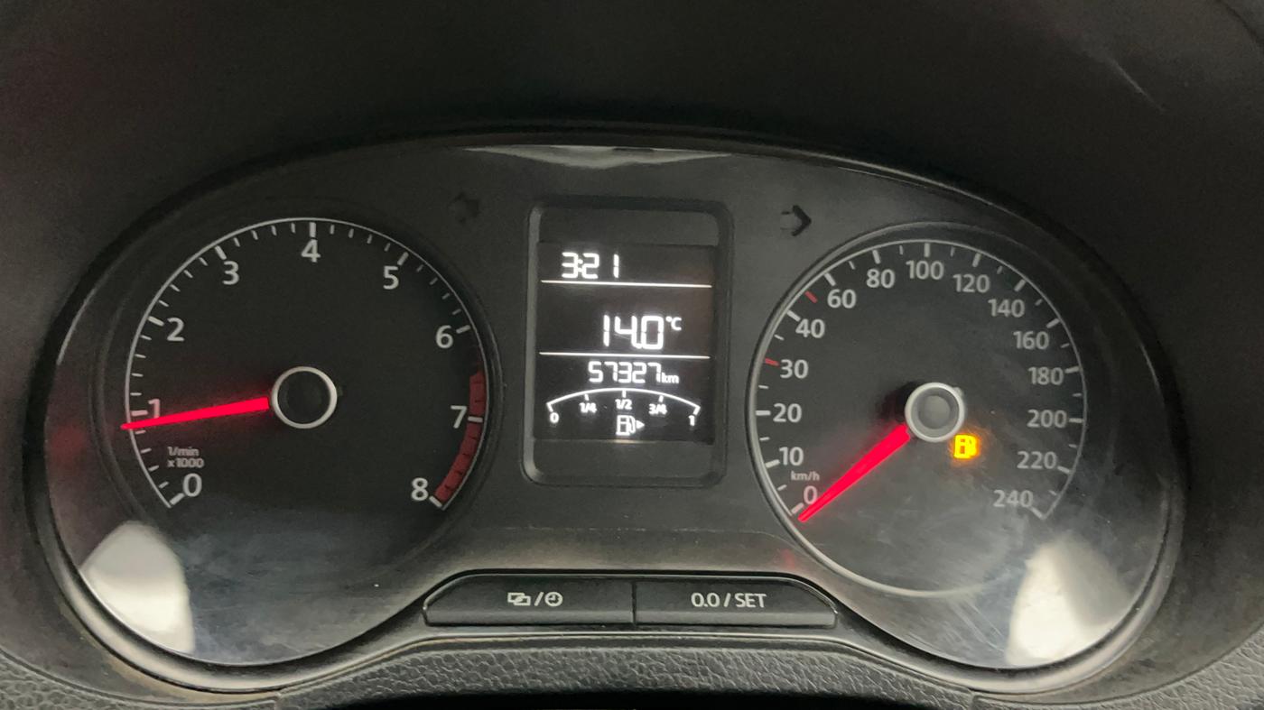 2014 Volkswagen Polo TRENDLINE 1.2L PETROL, Petrol, Manual, 57,165 km, Odometer Image