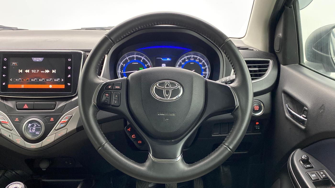 2020 Toyota Glanza V MT PETROL, Petrol, Manual, 25,292 km, Steering Wheel Close Up