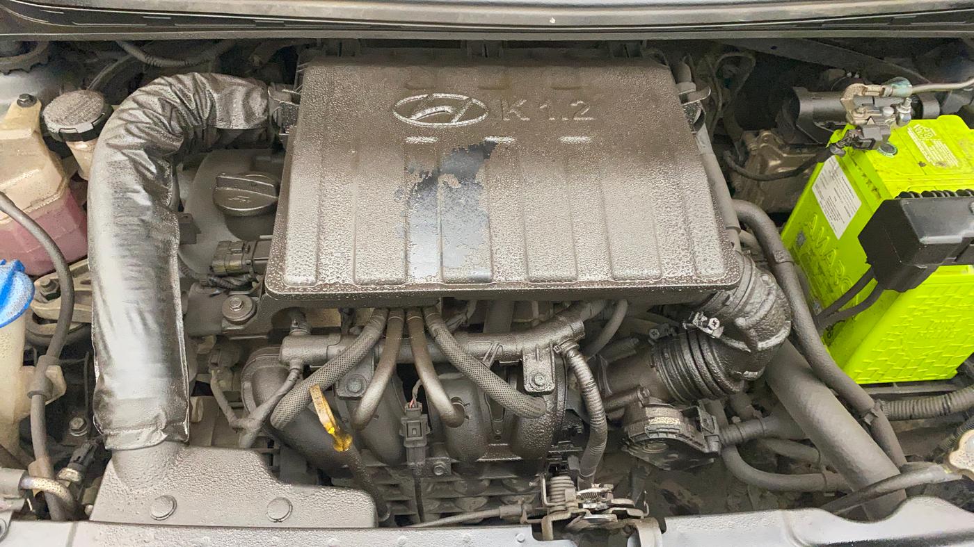 2022 Hyundai AURA SX 1.2 CNG, CNG, Manual, 58,723 km, Engine View