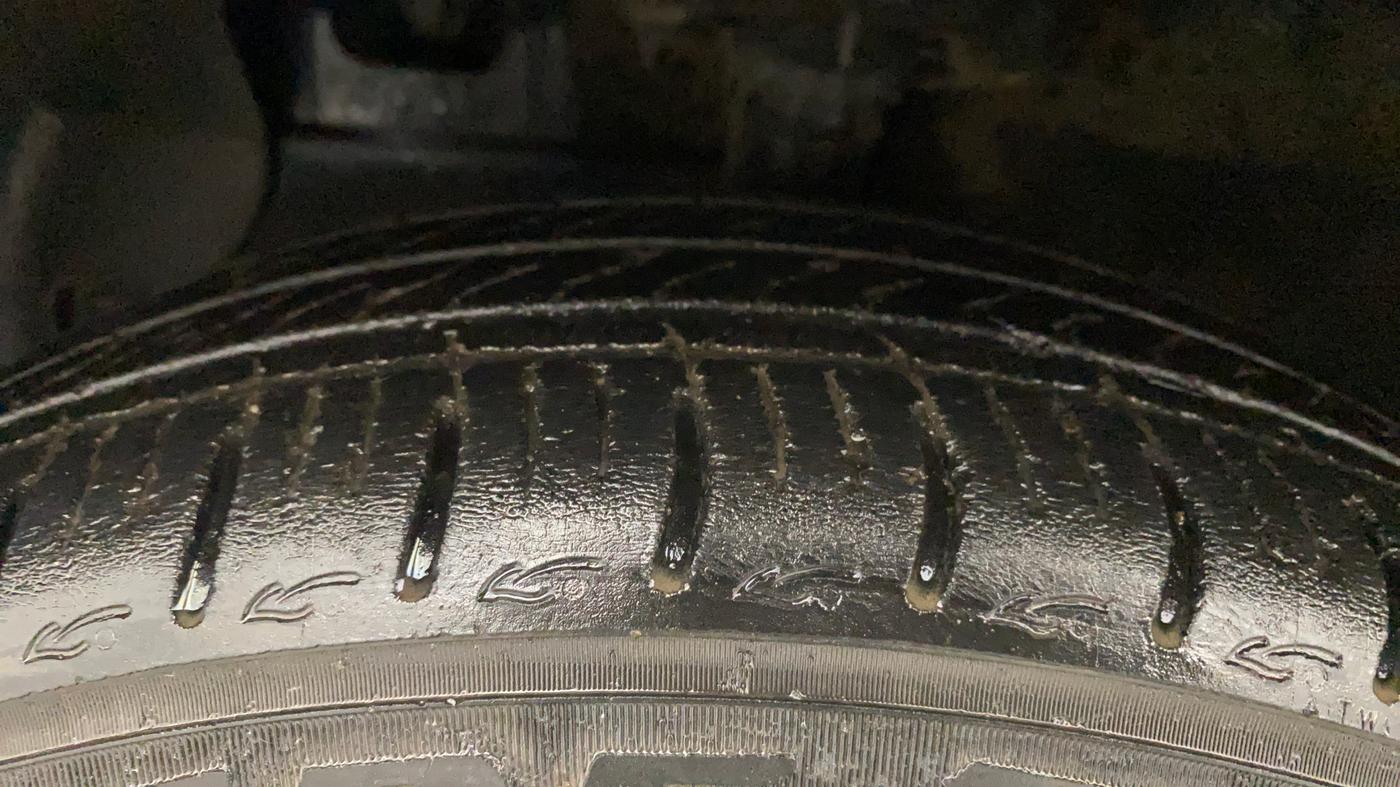 2022 Hyundai AURA SX 1.2 CNG, CNG, Manual, 58,723 km, Left Front Tyre Tread