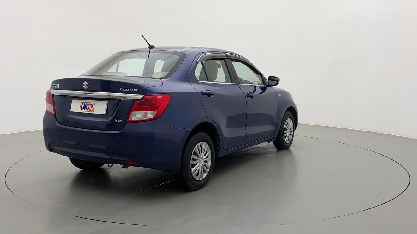 2017 Maruti Dzire VDI, Diesel, Manual, 58,679 km, Right Back Diagonal