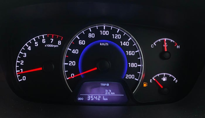 2017 Hyundai Grand i10 SPORTZ (O) 1.2 KAPPA VTVT, Petrol, Manual, 35,418 km, Odometer Image