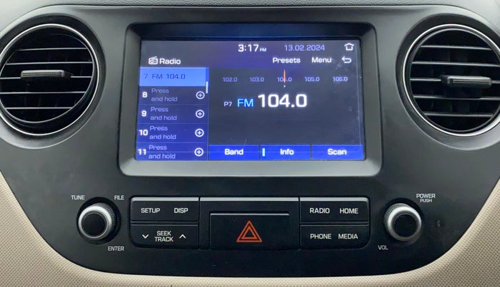 2018 Hyundai Grand i10 SPORTZ 1.2 KAPPA VTVT, Petrol, Manual, 31,289 km, Infotainment System