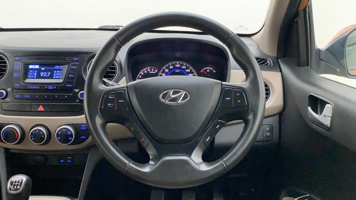 2016 Hyundai Grand i10 ASTA (O) 1.2 KAPPA VTVT, Petrol, Manual, 15,069 km, Steering Wheel Close Up