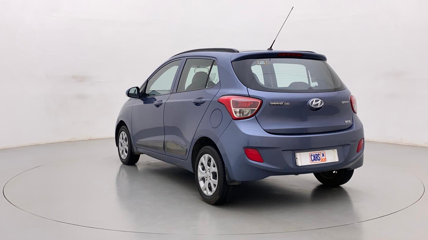 2016 Hyundai Grand i10 SPORTZ 1.2 KAPPA VTVT, Petrol, Manual, 49,722 km, Left Back Diagonal