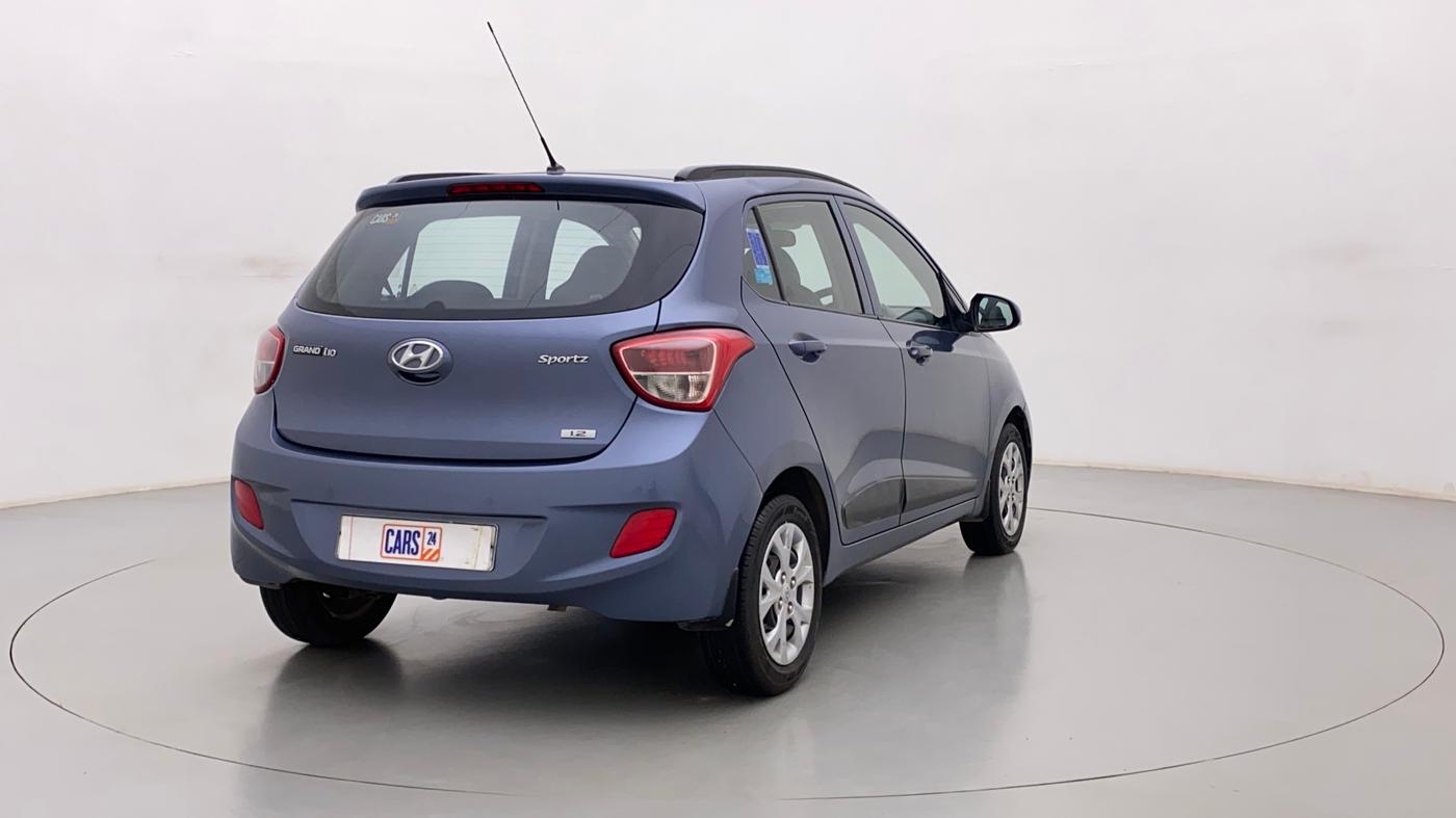 2016 Hyundai Grand i10 SPORTZ 1.2 KAPPA VTVT, Petrol, Manual, 49,722 km, Right Back Diagonal