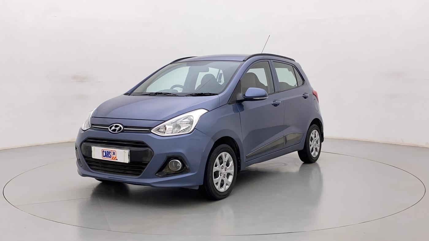 2016 Hyundai Grand i10 SPORTZ 1.2 KAPPA VTVT, Petrol, Manual, 49,722 km, Left Front Diagonal