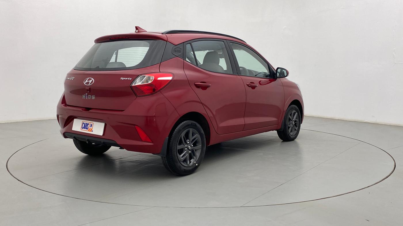 2020 Hyundai GRAND I10 NIOS SPORTZ 1.2 AT, Petrol, Automatic, 2,435 km, Right Back Diagonal (45- Degree) View
