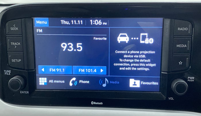 2020 Hyundai GRAND I10 NIOS SPORTZ 1.2 AT, Petrol, Automatic, 2,435 km, Infotainment System