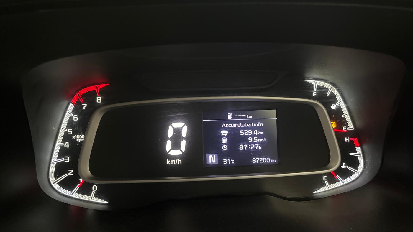 2021 KIA SONET HTX 1.0 IMT, Petrol, Manual, 87,148 km, Odometer Image