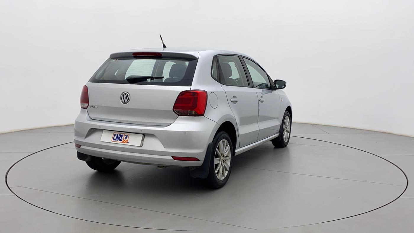 2015 Volkswagen Polo HIGHLINE1.2L, Petrol, Manual, 74,185 km, Right Back Diagonal