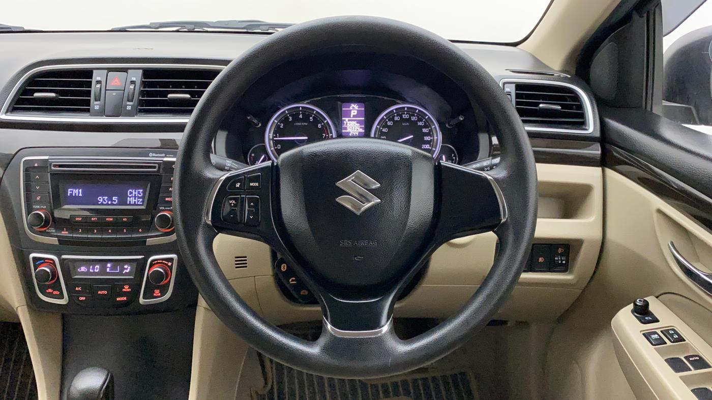 2018 Maruti Ciaz ZETA 1.4  AT PETROL, Petrol, Automatic, 50,470 km, Steering Wheel Close Up