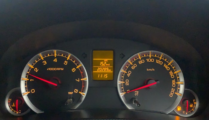 2013 Maruti Swift VXI, Petrol, Manual, 20,288 km, Odometer Image