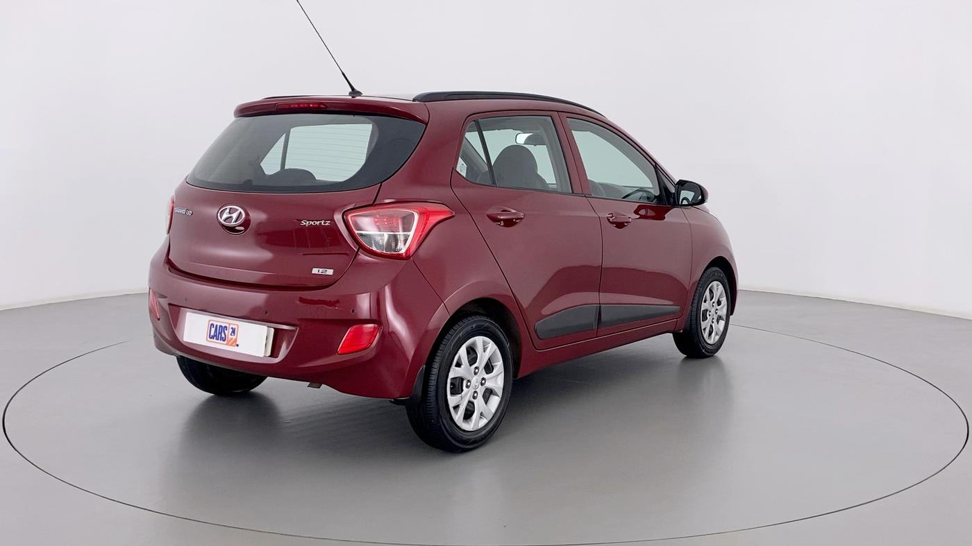 2016 Hyundai Grand i10 SPORTZ 1.2 KAPPA VTVT, Petrol, Manual, 35,320 km, Right Back Diagonal