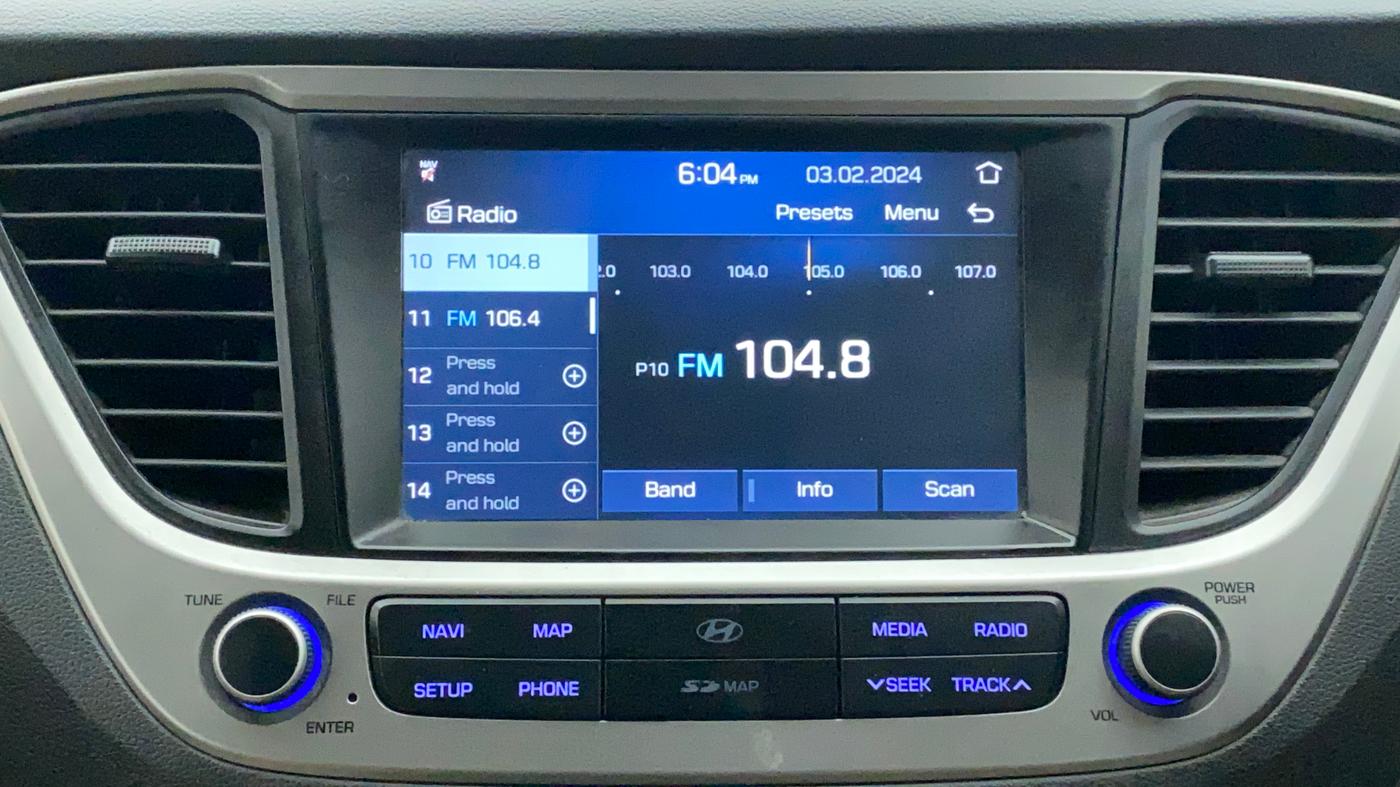 2019 Hyundai Verna 1.6 VTVT SX (O) AT, Petrol, Automatic, 49,045 km, Infotainment System